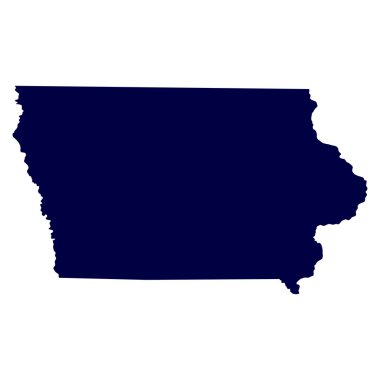 ABD'nin Iowa eyalet Haritası