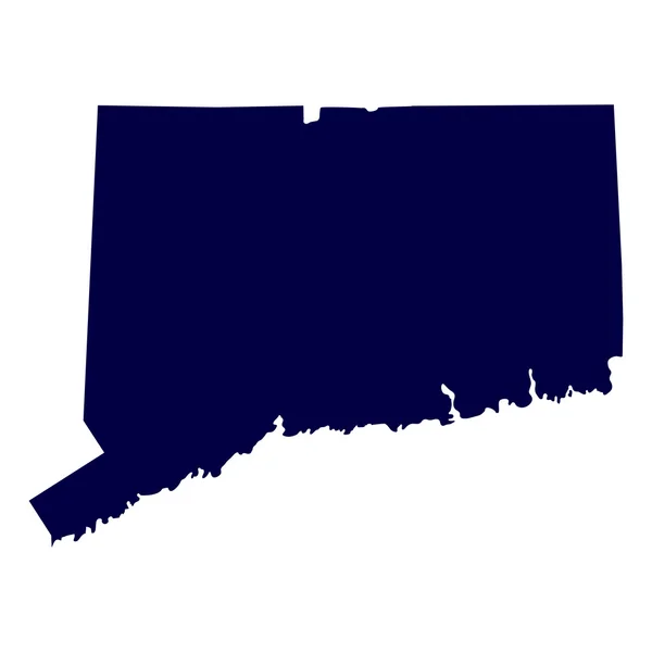 Kaart van de Amerikaanse staat connecticut — Stockvector