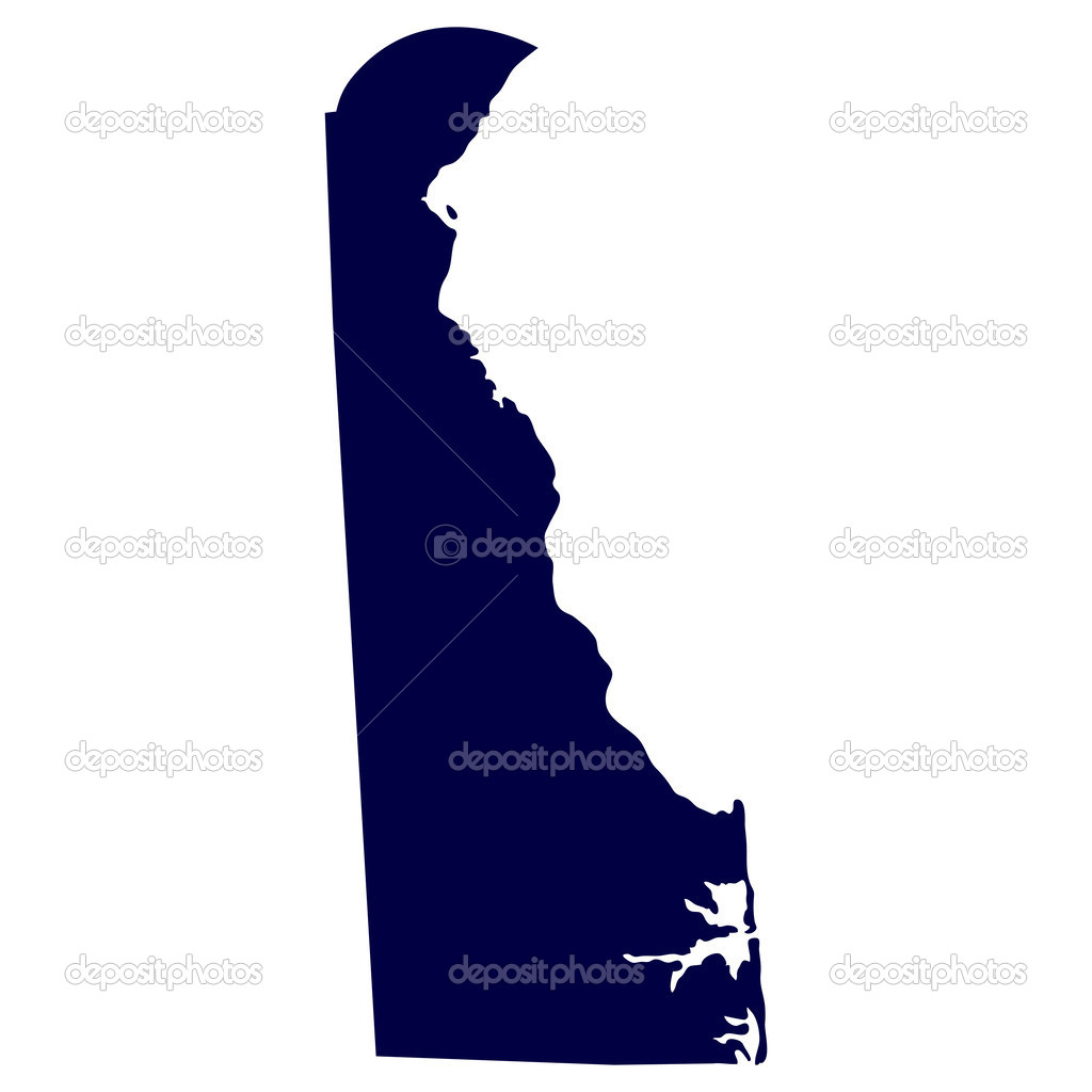 Map of the U.S. state of Delaware