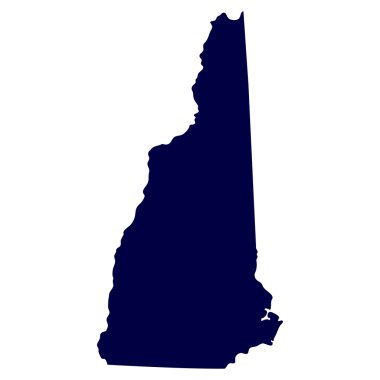 harita U.S. devlet new hampshire