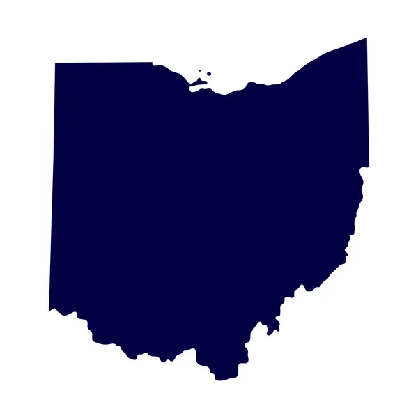 Mapa del estado de Ohio — Archivo Imágenes Vectoriales