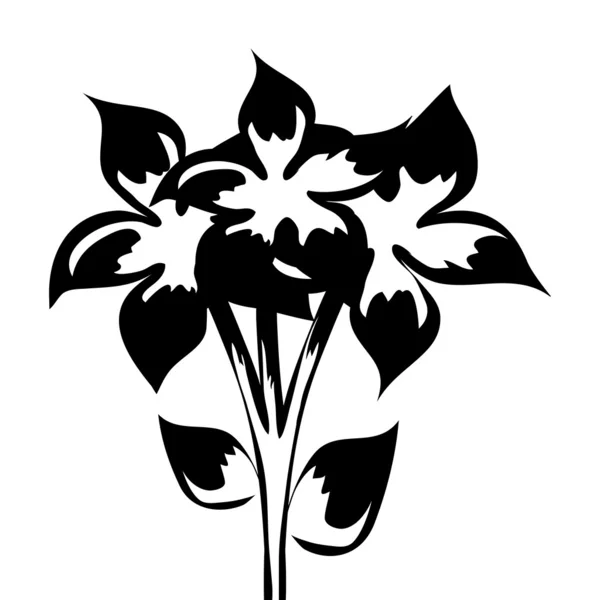 Bouquet de fleurs pour élément design — Image vectorielle