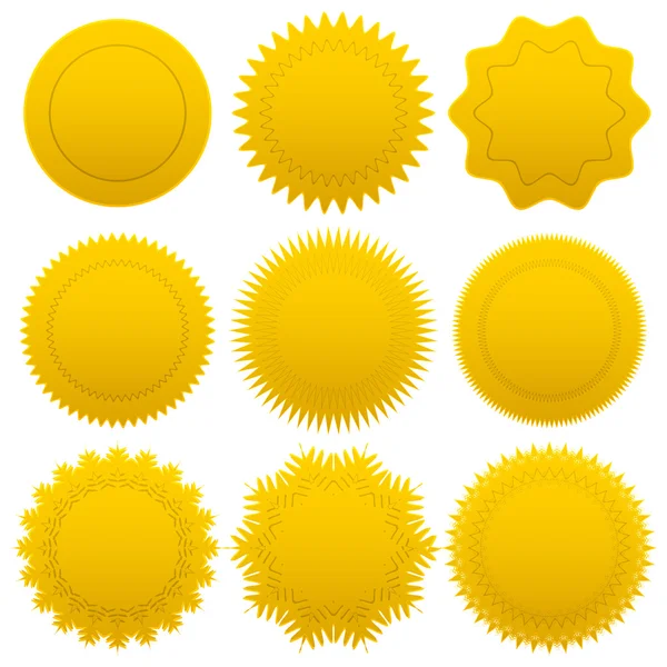 Set medallas de oro — Vector de stock