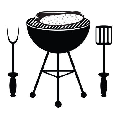 Barbekü ızgara sosis kızartma