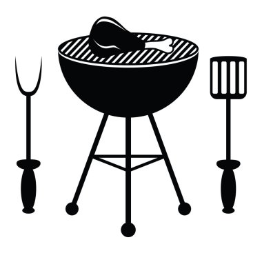 bir barbekü ızgara kızarmış tavuk baget