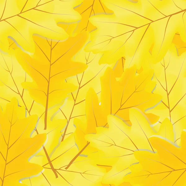 Hintergrund aus den Herbstblättern der Eiche — Stockvektor