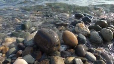 Çakıl taşı plajlı Karadeniz kıyısı 
