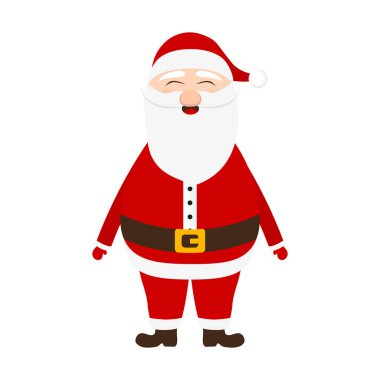 Beyaz bir arka planda Noel Baba 