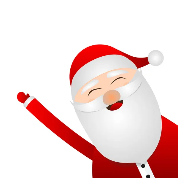 Santa Claus para Navidad sobre un fondo blanco — Vector de stock