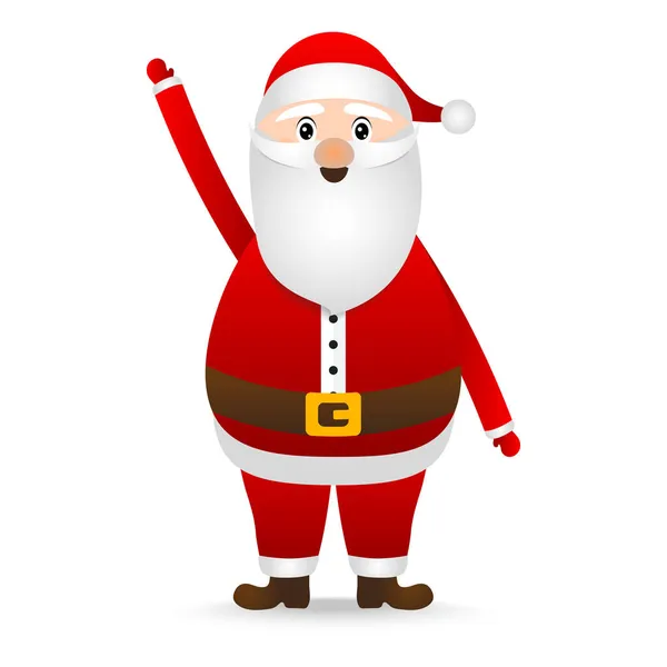 Santa Claus para Navidad sobre un fondo blanco — Vector de stock