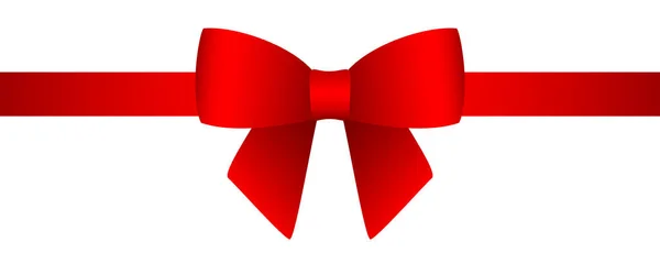 Red gift bow set for the holiday. — Stock Vector