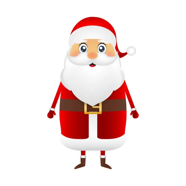 Santa Claus para Navidad sobre un fondo blanco — Vector de stock