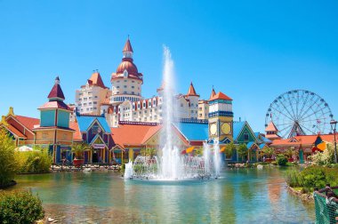 Sochi, Rusya - 1 Haziran 2021: Sirius bölgesindeki Soçi tema parkı 