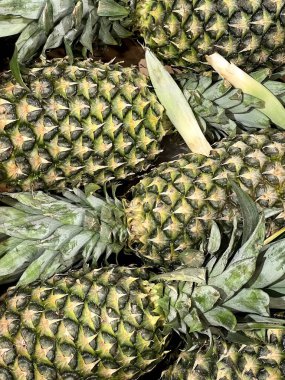 Fresh ripe ananas fruit background 