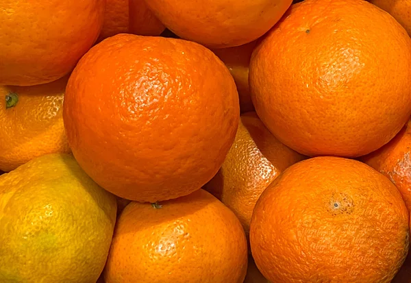 Fresh ripe orange fruit background — Stock fotografie