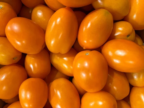 Sfondo di pomodoro giallo fresco — Foto Stock