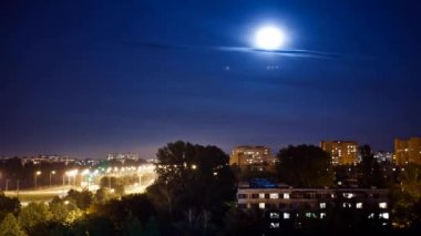 Timelapse gece şehir