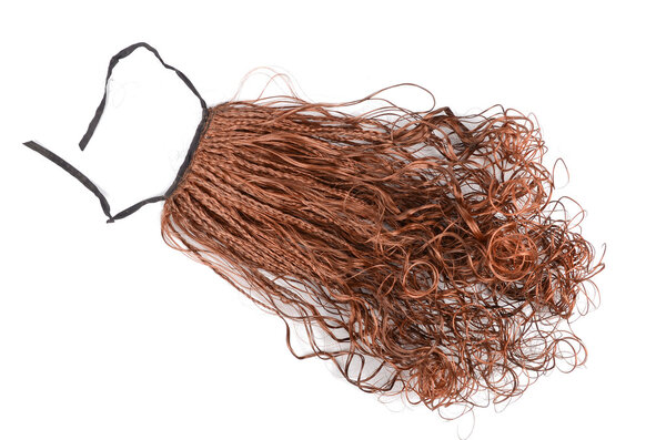 Коричневый парик
