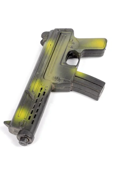 Pistola giocattolo su sfondo bianco — Foto Stock
