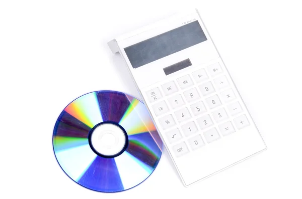 DVD y calculadora — Foto de Stock