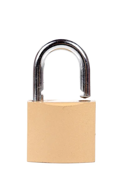 Padlock and key on white background — Stock Photo, Image