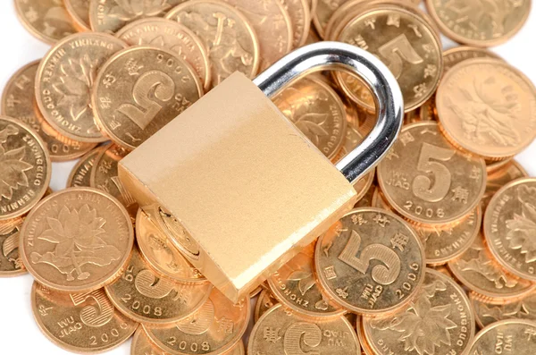 Locked money — Stock Photo, Image