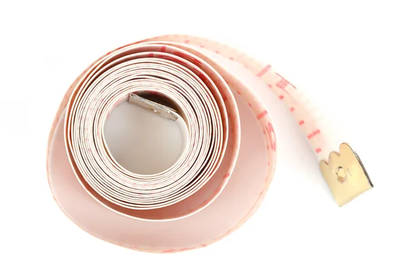 Measuring tape on white background — Stock Photo, Image