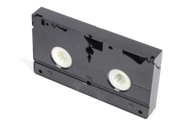 beyaz zemin üzerinde video kaset
