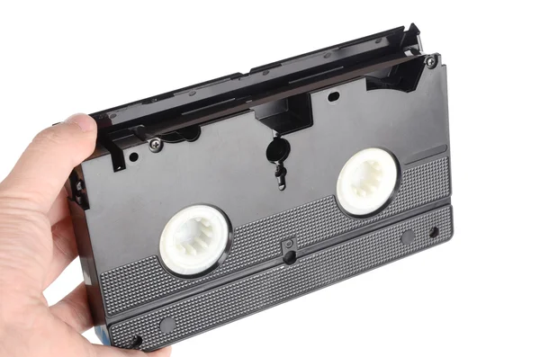 Video tape op witte achtergrond — Stockfoto