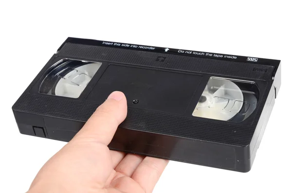 白い背景の上のビデオのテープ — ストック写真