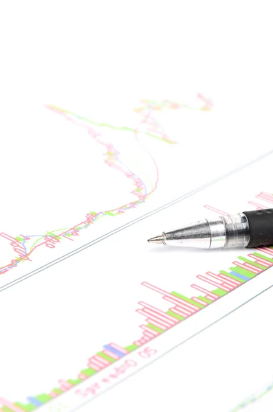 Stock market graph — Stock Photo, Image