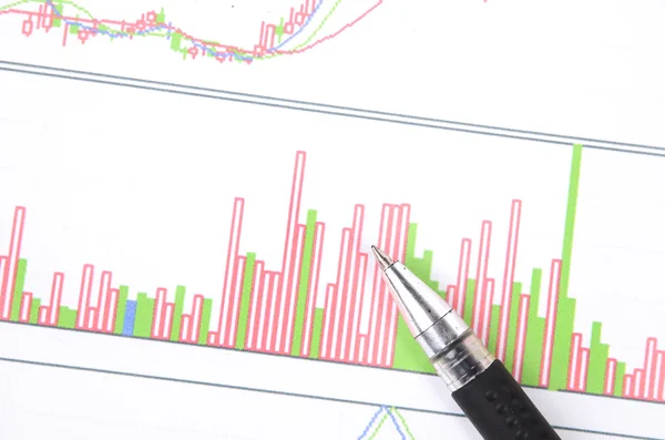 Börsendiagramm — Stockfoto