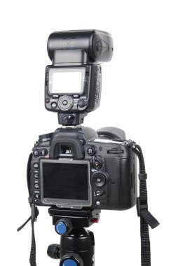 dijital SLR dijital fotoğraf makinesi tripod üzerinde