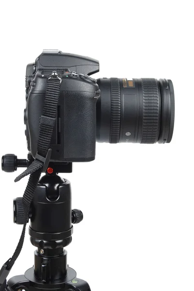 DSLR digitale camera op statief — Stockfoto