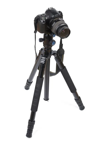 Kamera pada tripod — Stok Foto