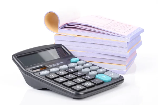 Notebook and calculator — Stock Photo, Image