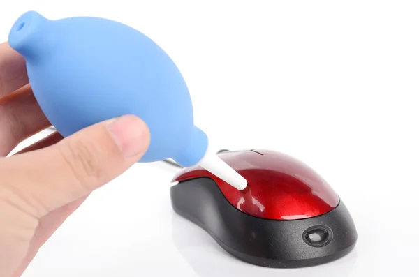 Cleaning mouse — Stock Photo, Image