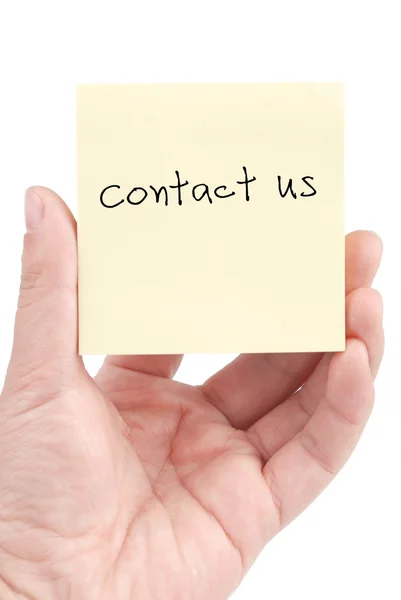 Contact met ons op — Stockfoto