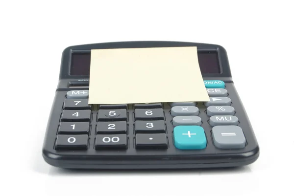 Notepaper e calculadora — Fotografia de Stock