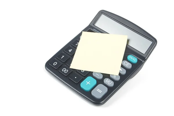 Notepaper e calculadora — Fotografia de Stock