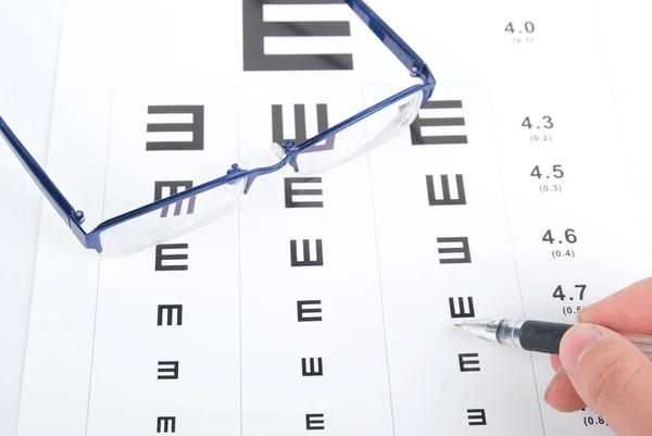 Eye chart — Stock Photo, Image