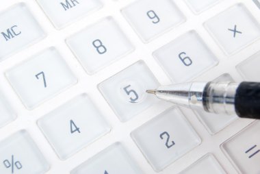 Pen and calculator