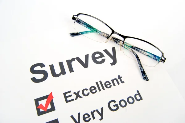 Survey sida — Stockfoto