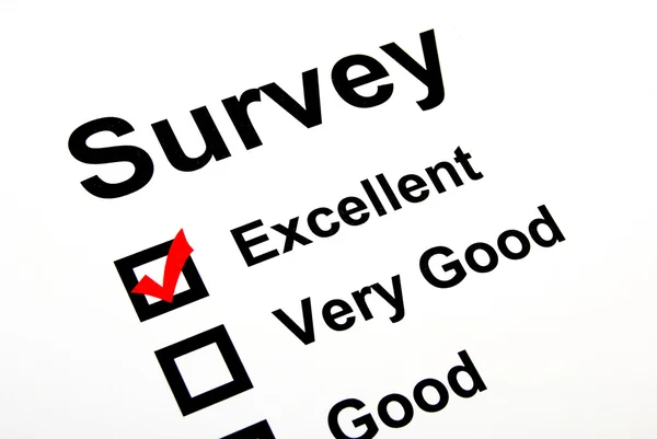 Survey page — Stock Photo, Image