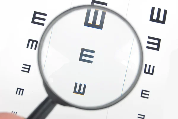 Eye chart — Stock Photo, Image