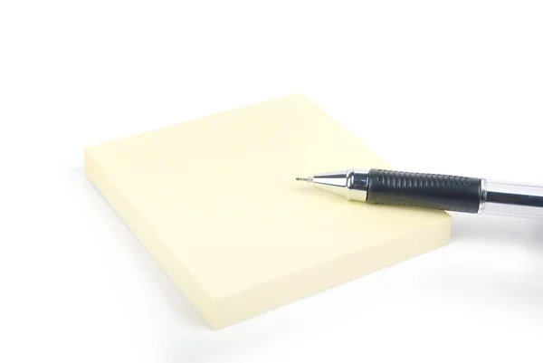 Notepaper and pen — Stock Photo, Image