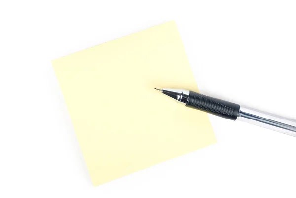 Notepaper and pen — Stock Photo, Image