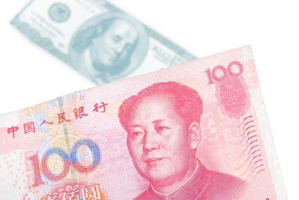Доллар США & cny — стоковое фото