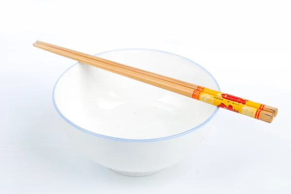 Bowl and chopsticks — Stock Photo, Image