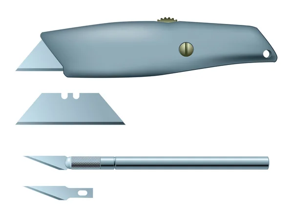 Hantverk och verktyg kniv — Stock vektor